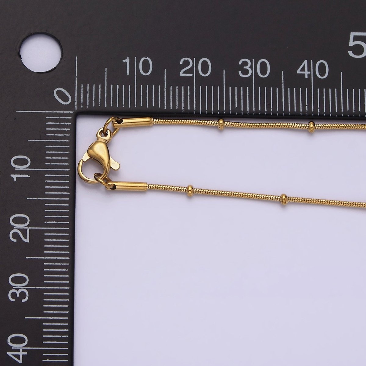 Stainless Steel 1.8mm Satellite Snake 18 Inch Layering Chain Necklace | WA-2006 Clearance Pricing - DLUXCA