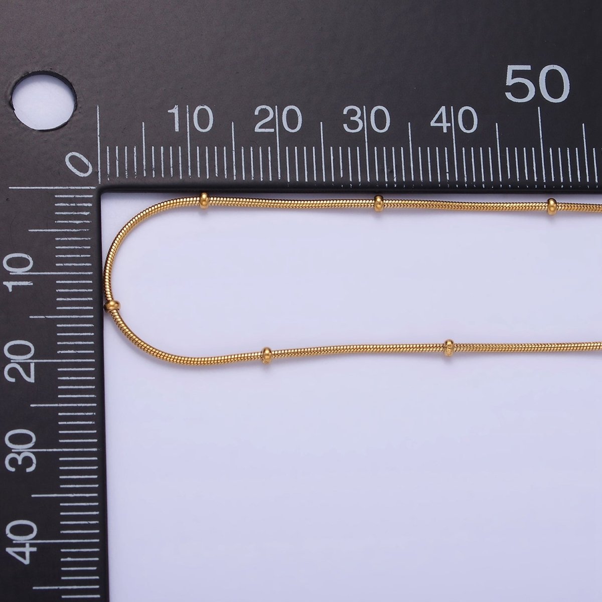 Stainless Steel 1.8mm Satellite Snake Chain 18 Inch Necklace w. Extender in Gold & Silver | WA-3484 WA-2485 - DLUXCA