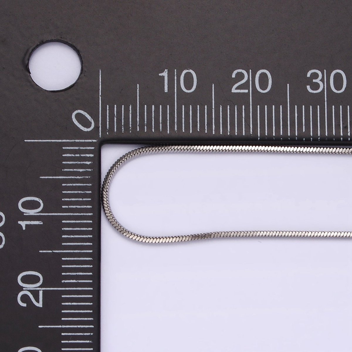 Stainless Steel 1mm Dainty Snake 20 Inch Layering Silver Chain Necklace | WA-2266 Clearance Pricing - DLUXCA