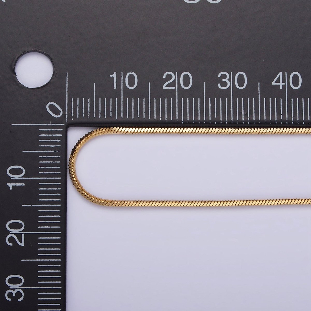 Stainless Steel 1mm Dainty Snake Cocoon 18 Inch Layering Gold Chain Necklace | WA-2308 WA-2309 Clearance Pricing - DLUXCA