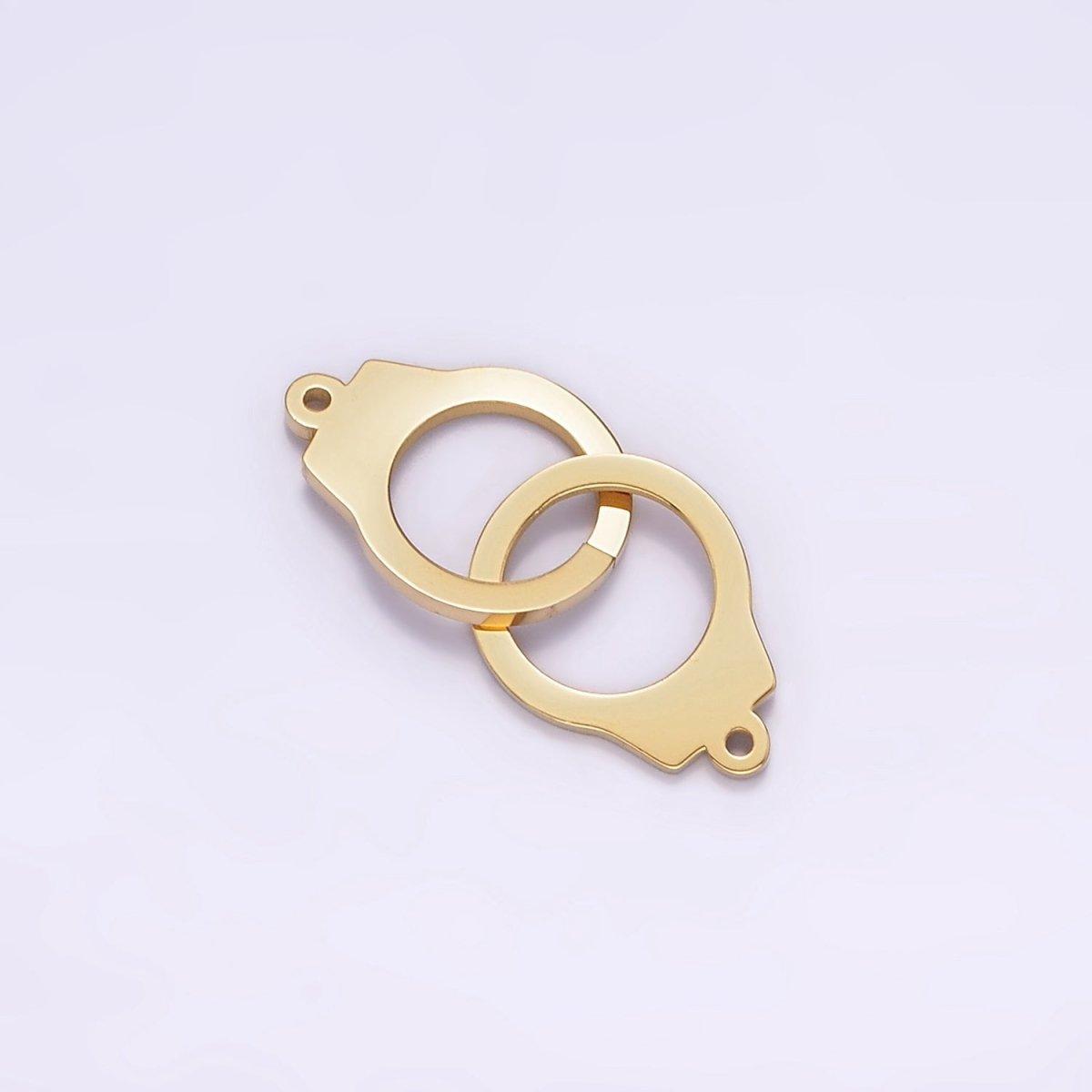 Stainless Steel 20mm Double Hand Cuff Minimalist Connector | P1254 - DLUXCA