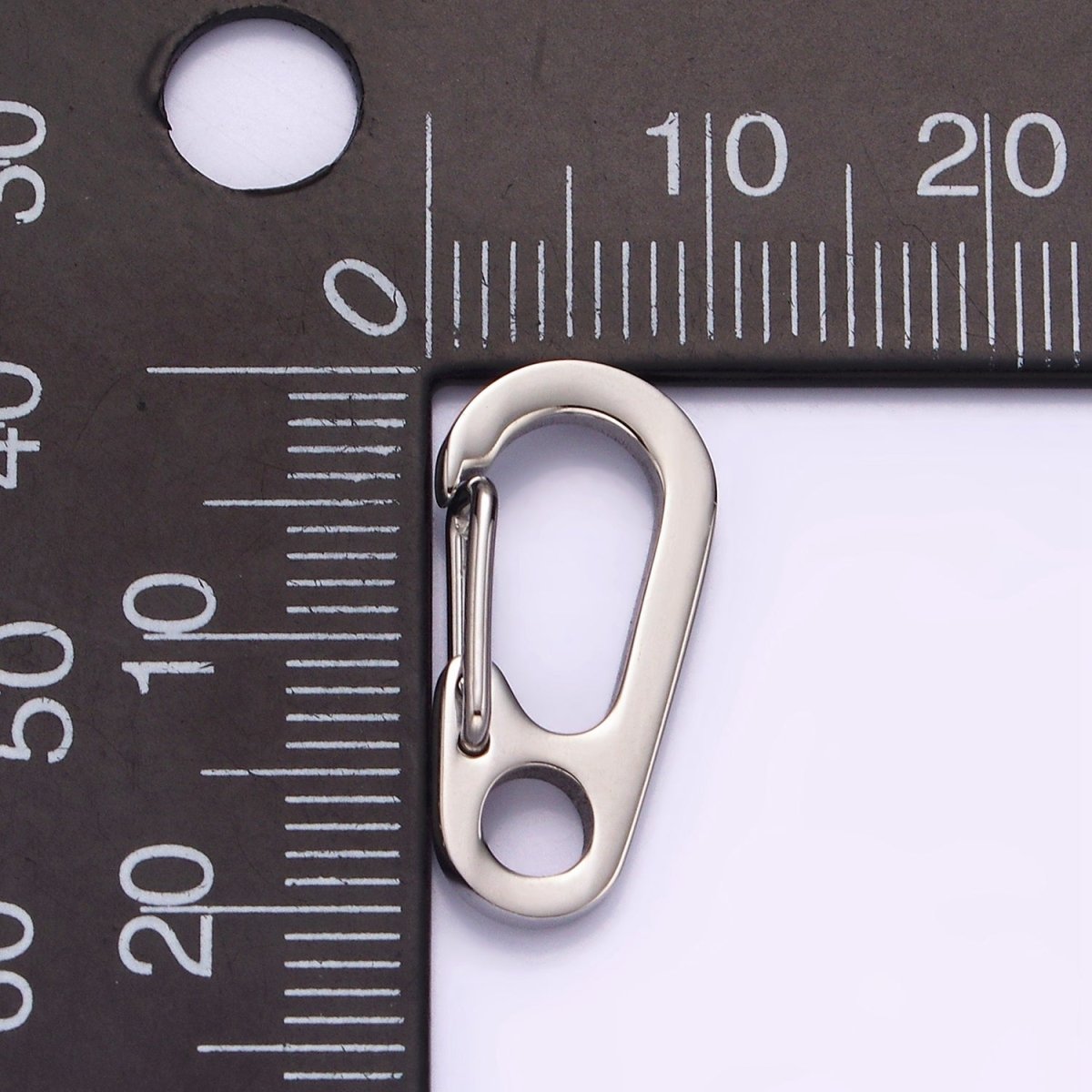 Stainless Steel 20mm Snap Hook Carabiner Minimalist Jewelry Findings Supply | Z559 - DLUXCA