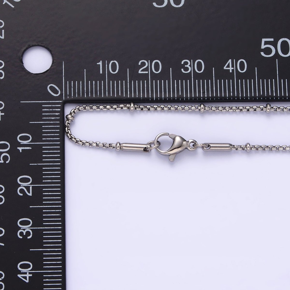 Stainless Steel 2mm Satellite Box 18 Inch Chain Necklace in Gold & Silver | WA-2024 WA-2103 Clearance Pricing - DLUXCA