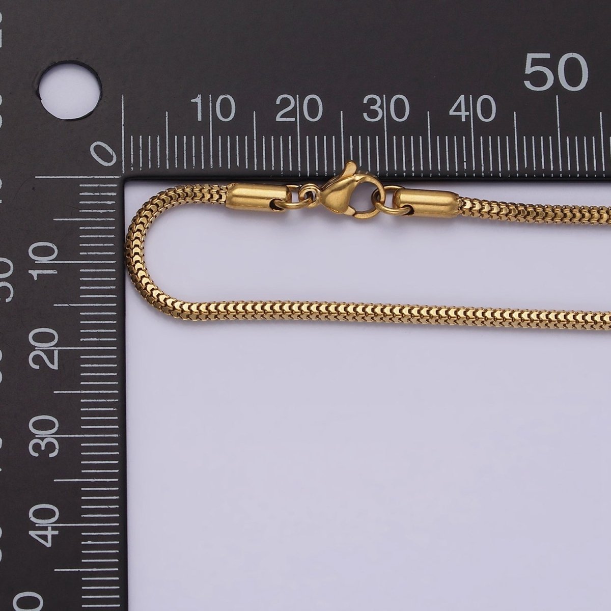 Stainless Steel 2mm Wheat Cocoon Snake Chain 18 Inch Layering Necklace | WA-2018 Clearance Pricing - DLUXCA