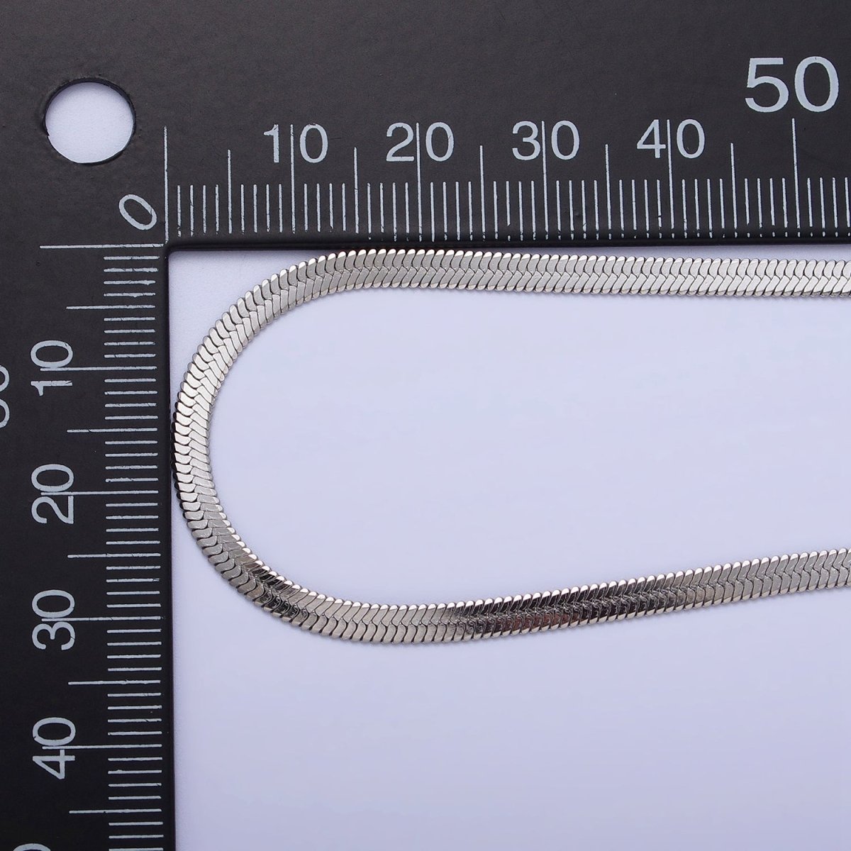 Stainless Steel 3mm Snake Herringbone 19.5 Inch, 17.7 Inch Chain Necklace with Lobster Clasps in Gold & Silver | WA-1617 - WA-1621 Clearance Pricing - DLUXCA