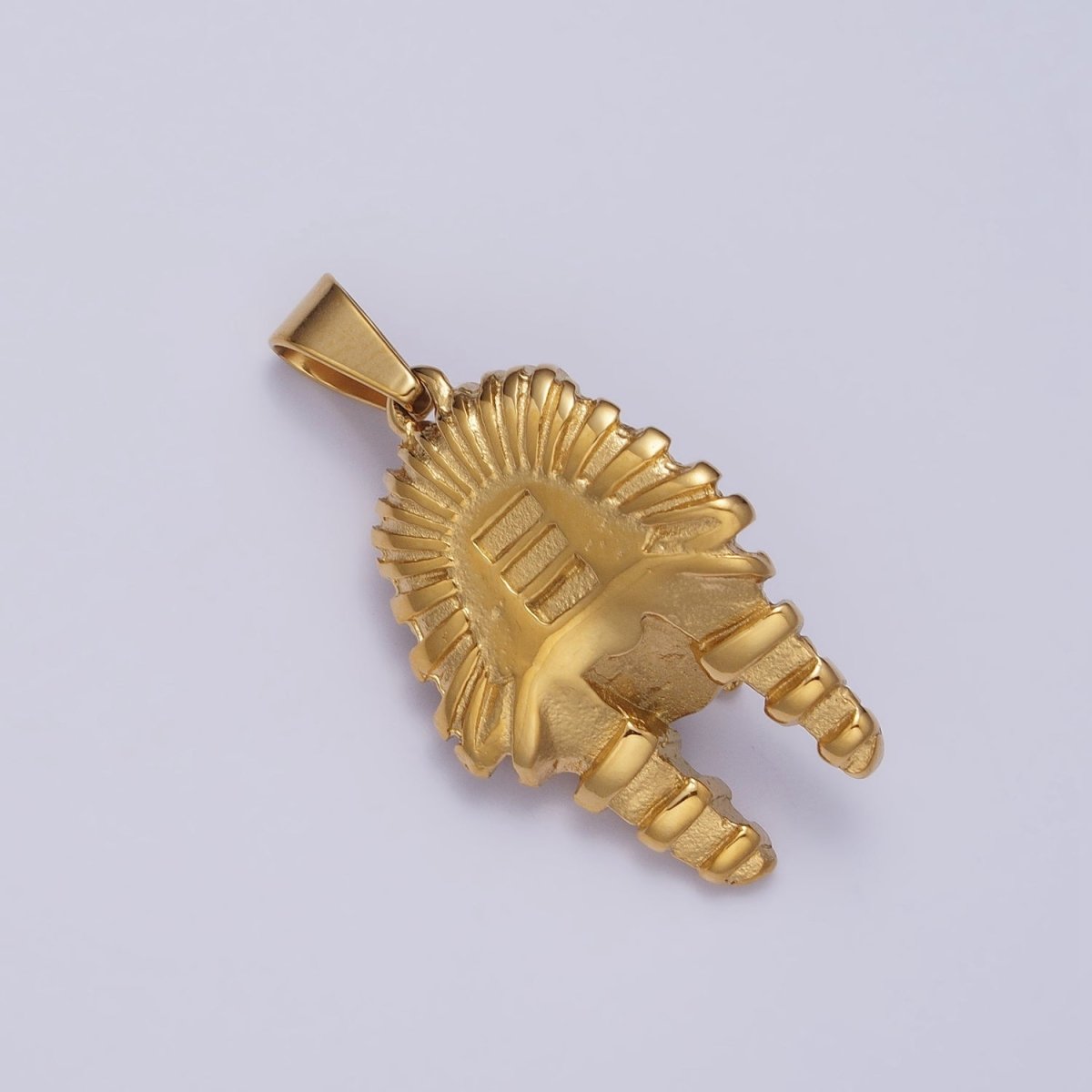 Stainless Steel 40mm Ancient Egyptian Mummy King Pharaoh Pendant in Gold & Silver J-507 J-508 - DLUXCA