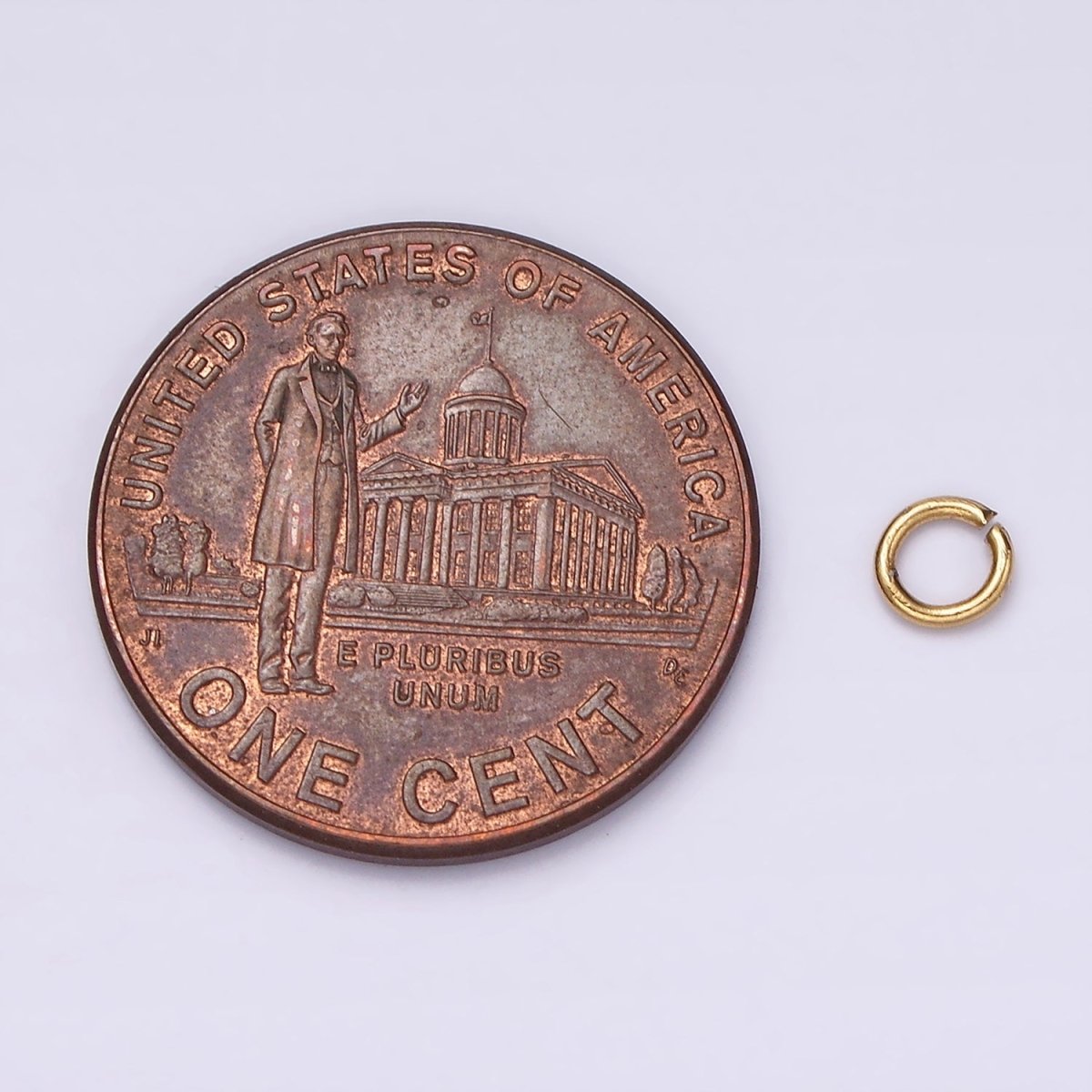 Stainless Steel 4mm x 1mm Jump Ring Pack Jewelry Making Findings Supply in Gold & Silver | Z585 Z586 - DLUXCA