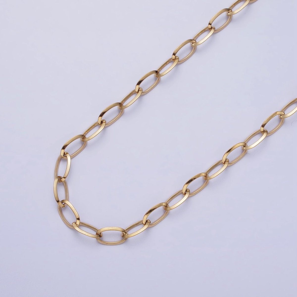 Stainless Steel 5mm Cable Tarnish-Free Unfinished by Chain in Gold & Silver | ROLL-1356 ROLL-1357 Clearance Pricing - DLUXCA