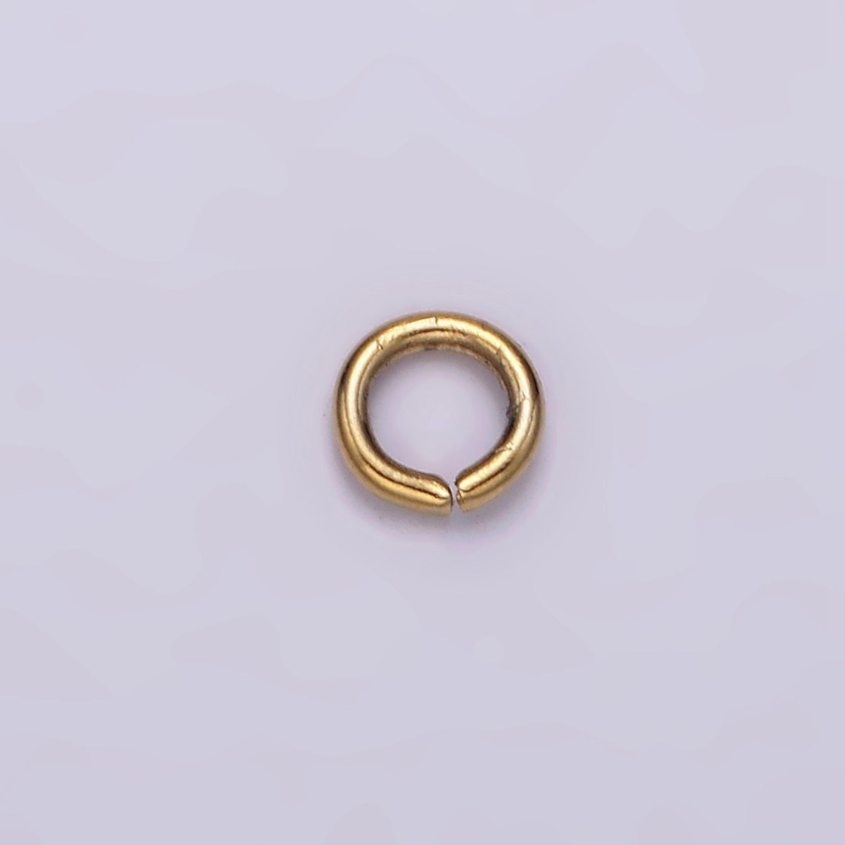 Stainless Steel 5mm x 1mm Jump Ring Pack Jewelry Making Findings Supply in Gold & Silver | Z587 Z588 - DLUXCA