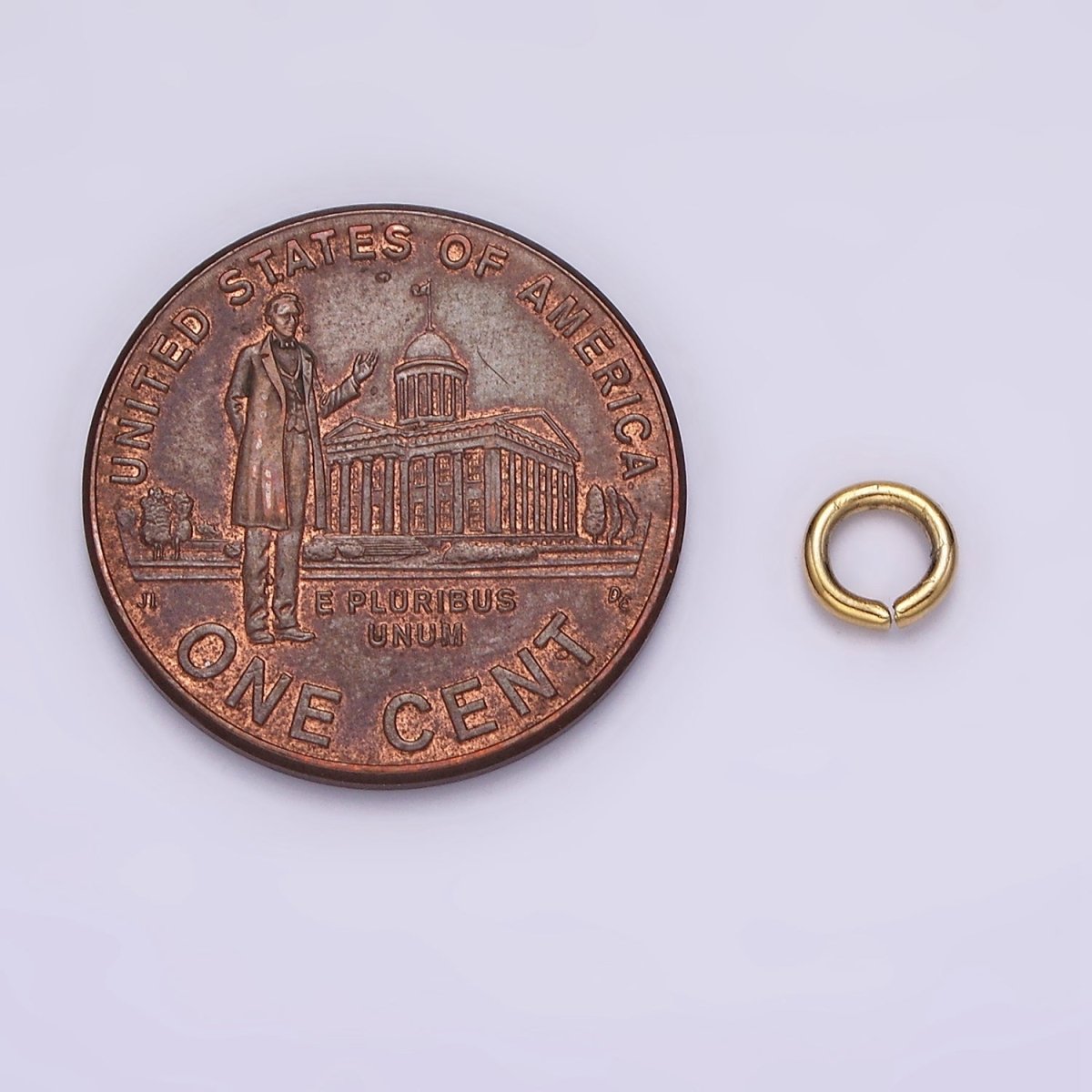 Stainless Steel 5mm x 1mm Jump Ring Pack Jewelry Making Findings Supply in Gold & Silver | Z587 Z588 - DLUXCA