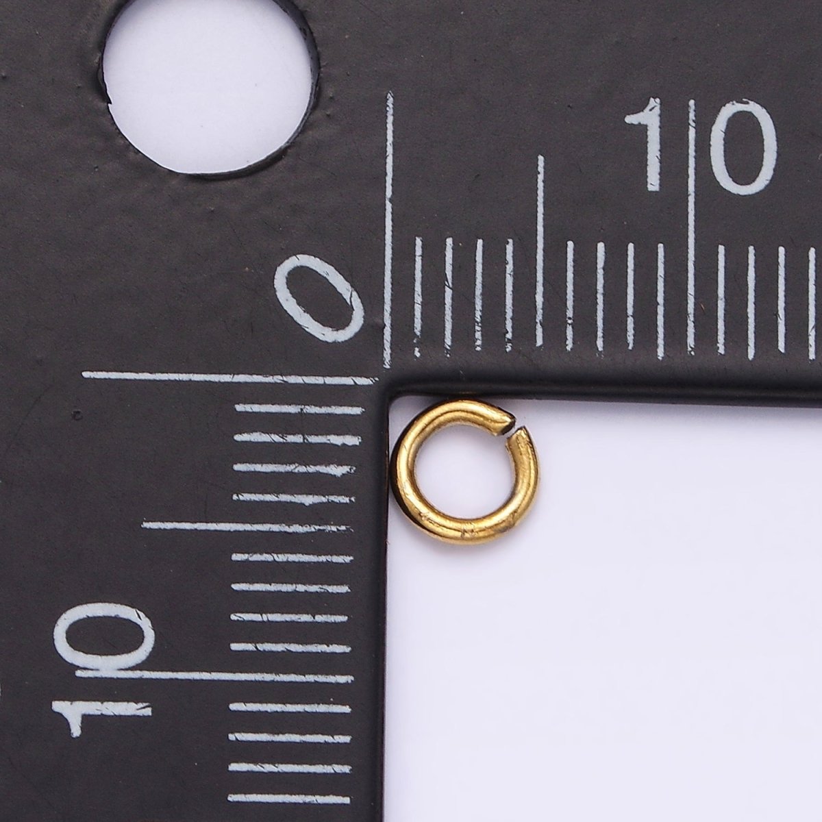 Stainless Steel 5mm x 1mm Jump Ring Pack Jewelry Making Findings Supply in Gold & Silver | Z587 Z588 - DLUXCA