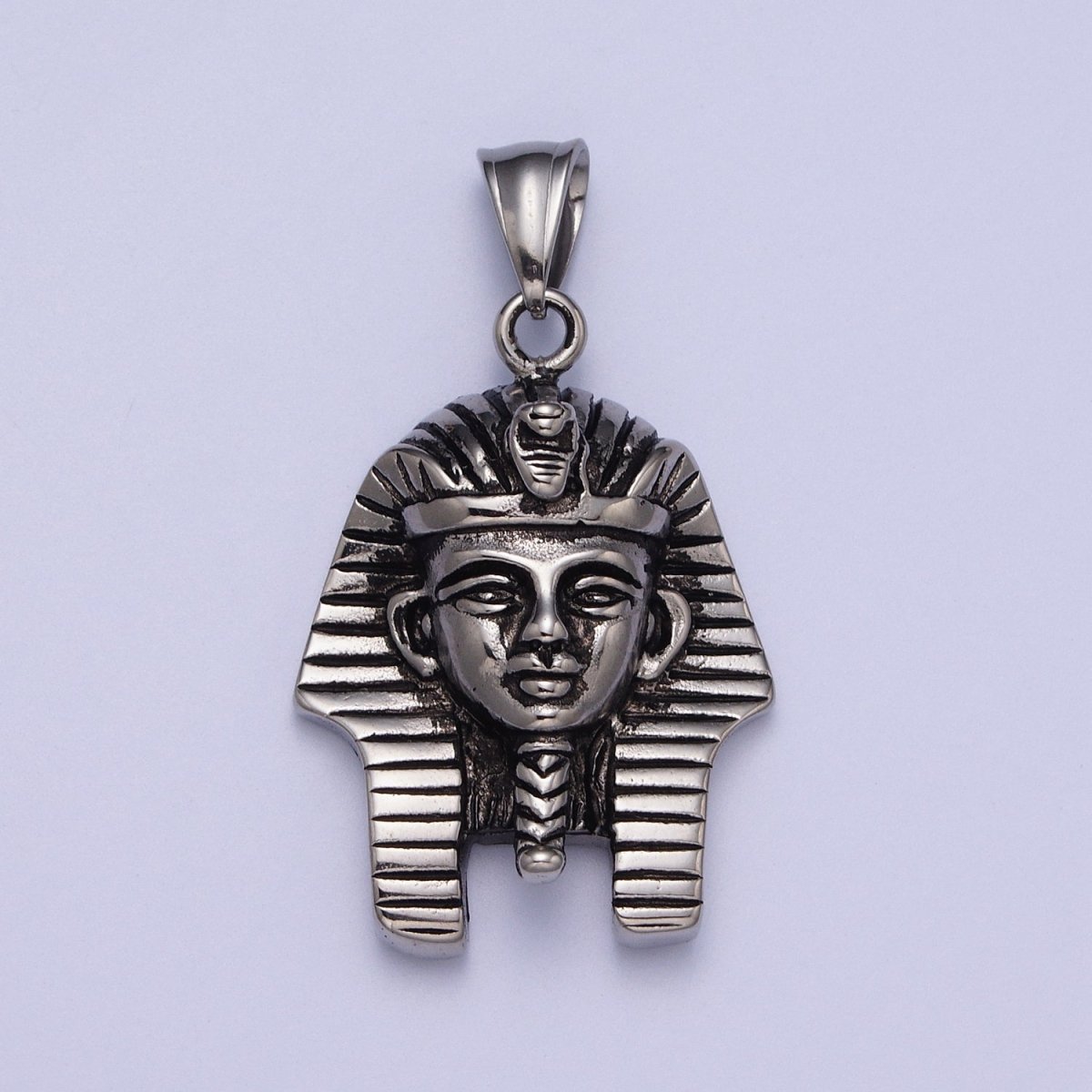 Stainless Steel Ancient Egyptian Pharaoh King Mummy Pendant in Gold & Silver J-448 J-451 - DLUXCA