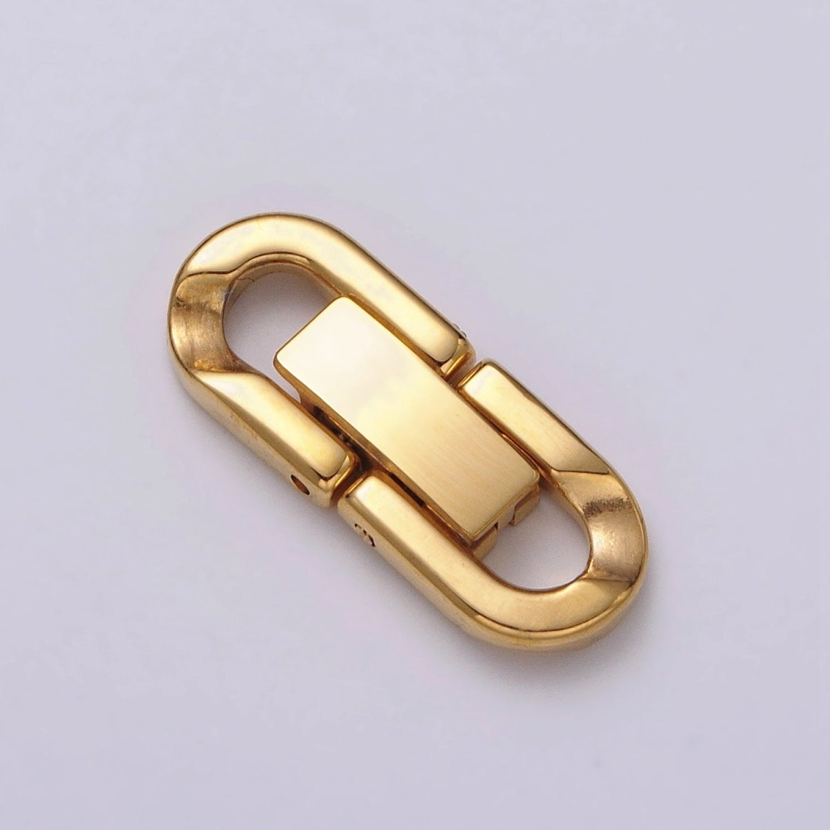 Stainless Steel Fold Over Clasps Extender Clasp Closure Gold End Caps for Necklace Bracelet Jewelry Component Handmade Supply Z-318 Z-319 - DLUXCA