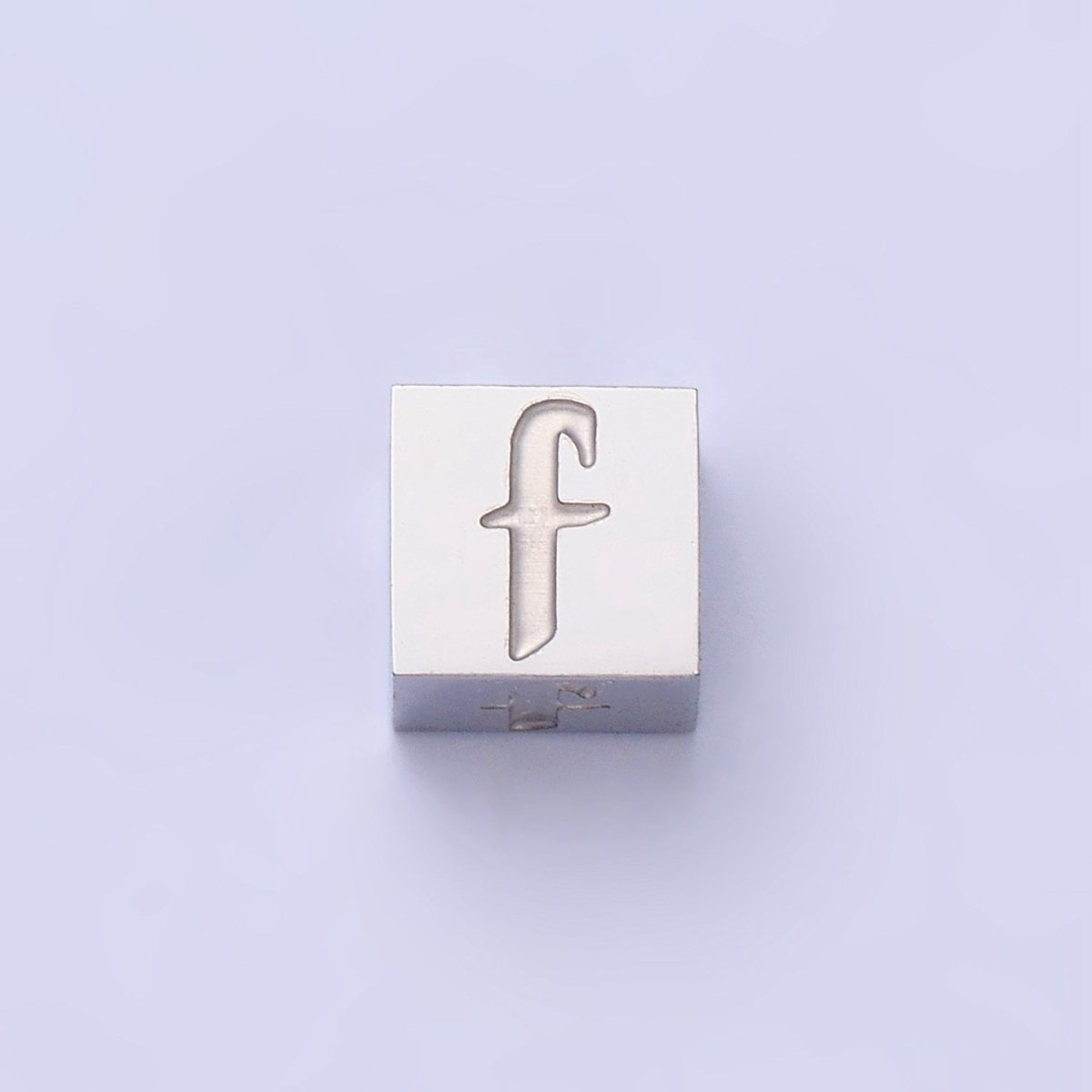 Stainless Steel Initial Letter A-Z Old English Gothic Alphabet Font 5mm Silver Bead | A-950~A-962 - DLUXCA