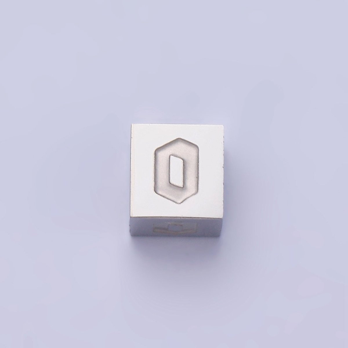 Stainless Steel Initial Letter A-Z Old English Gothic Alphabet Font 5mm Silver Bead | A-950~A-962 - DLUXCA