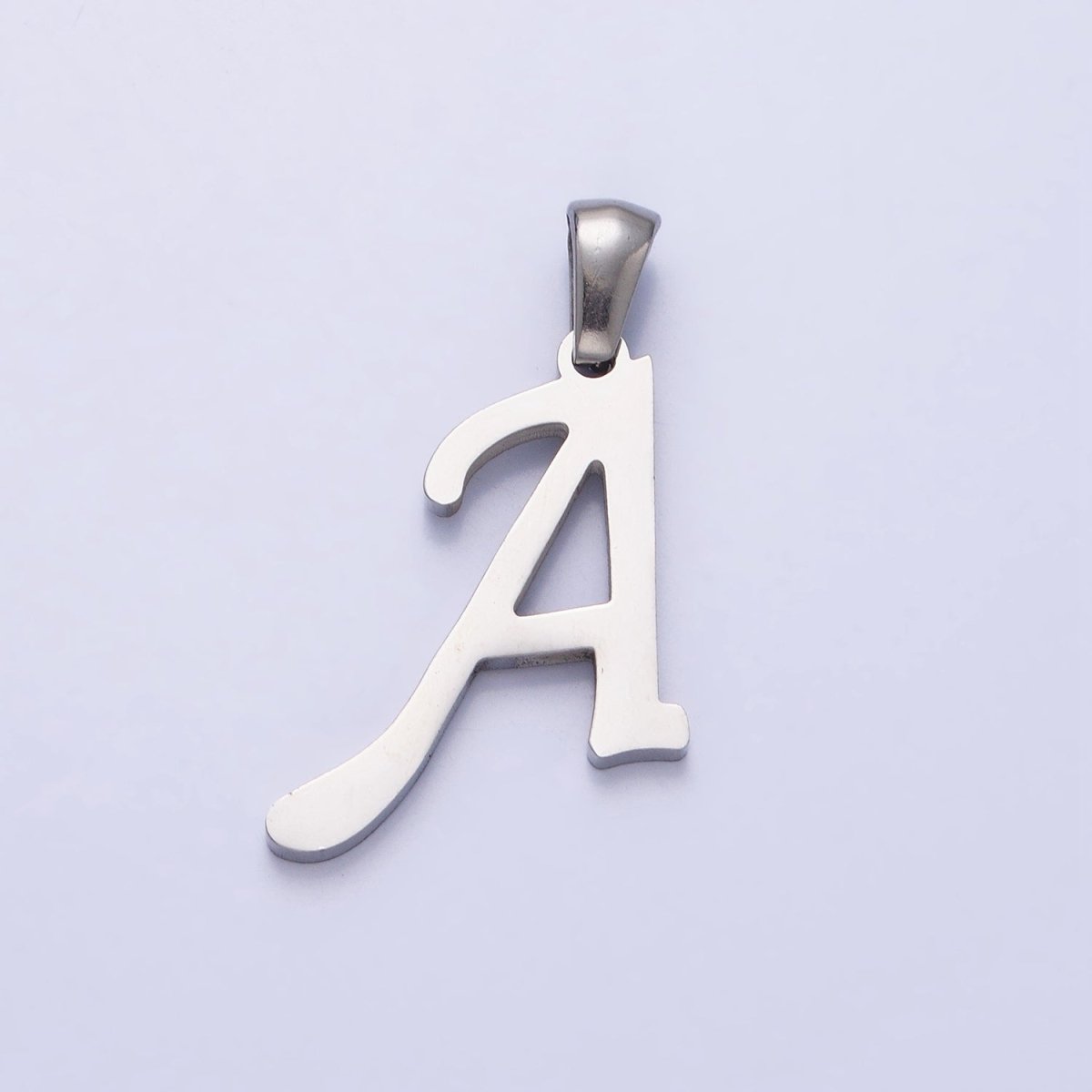 Stainless Steel Letter Charms, initial alphabet pendant DIY jewelry letter charms for personalized jewelry making AD175 - AD200 - DLUXCA