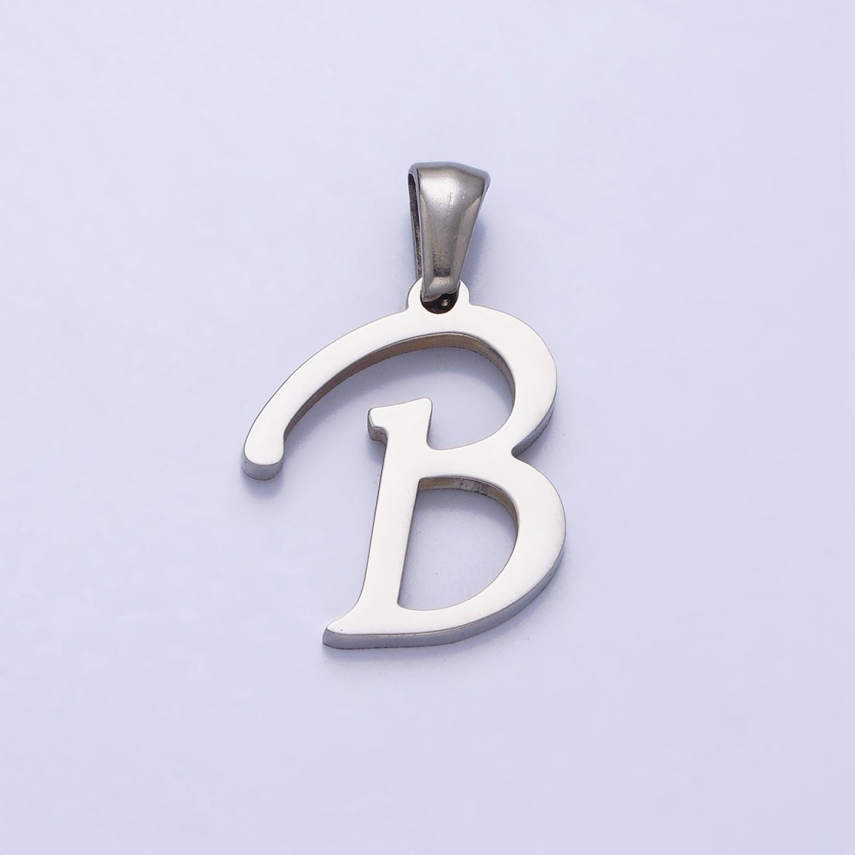 Stainless Steel Letter Charms, initial alphabet pendant DIY jewelry letter charms for personalized jewelry making AD175 - AD200 - DLUXCA