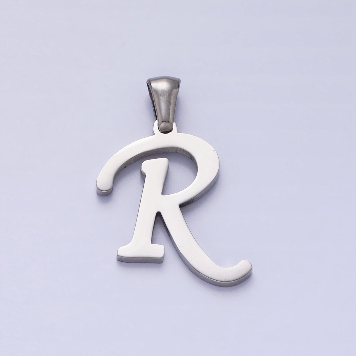 Stainless Steel Letter Charms, initial alphabet pendant DIY jewelry letter charms for personalized jewelry making AD175 - AD200 - DLUXCA