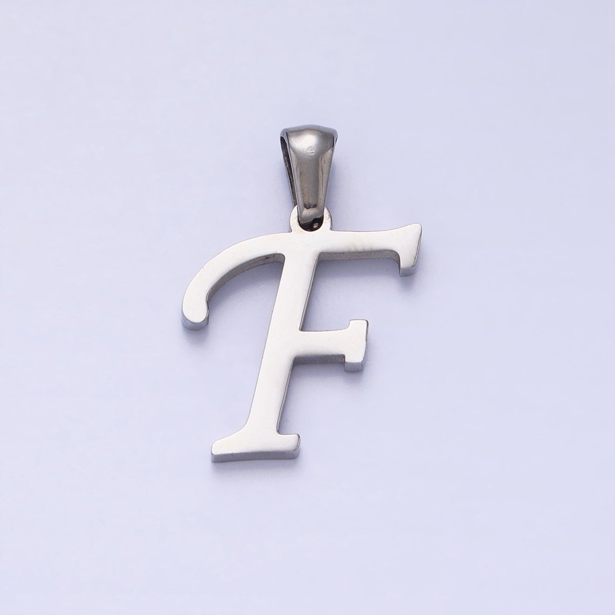 Stainless Steel Letter Charms, initial alphabet pendant DIY jewelry letter charms for personalized jewelry making AD175 - AD200 - DLUXCA
