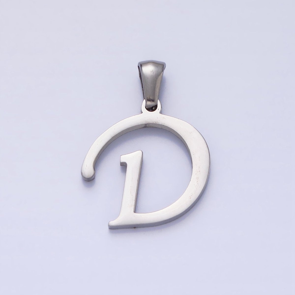 Stainless Steel Letter Charms, initial alphabet pendant DIY jewelry letter charms for personalized jewelry making AD175 - AD200 - DLUXCA