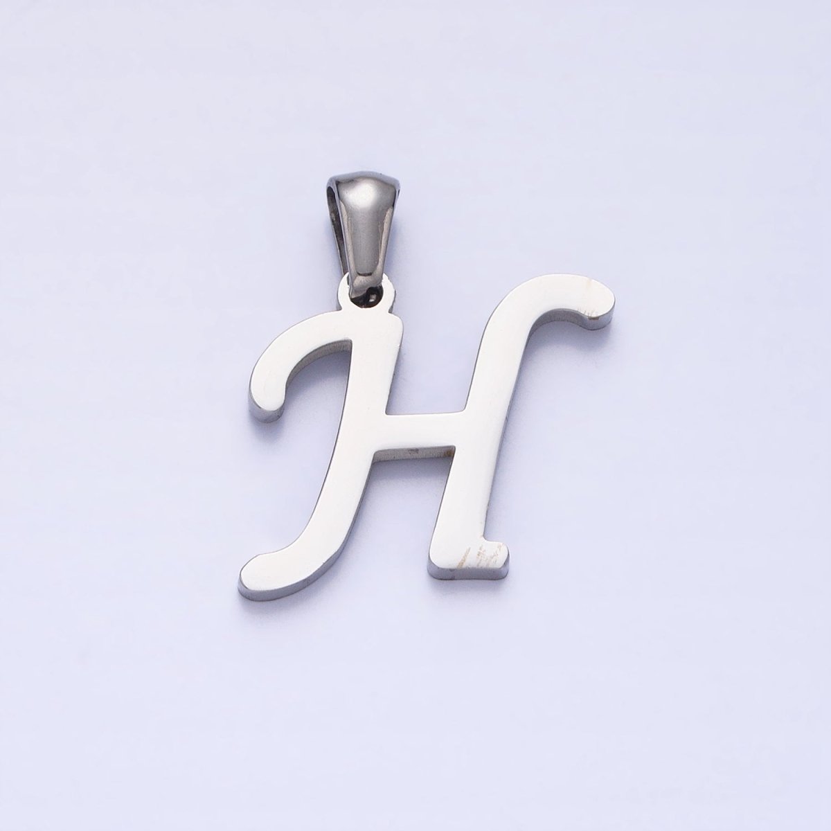 Stainless Steel Letter Charms, initial alphabet pendant DIY jewelry letter charms for personalized jewelry making AD175 - AD200 - DLUXCA