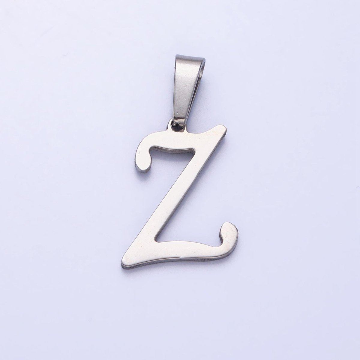 Stainless Steel Letter Charms, initial alphabet pendant DIY jewelry letter charms for personalized jewelry making AD175 - AD200 - DLUXCA