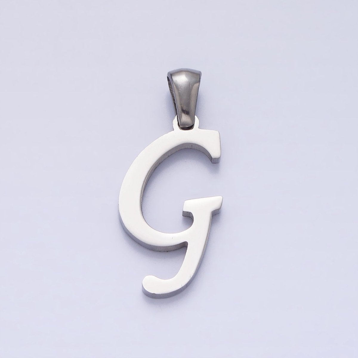 Stainless Steel Letter Charms, initial alphabet pendant DIY jewelry letter charms for personalized jewelry making AD175 - AD200 - DLUXCA