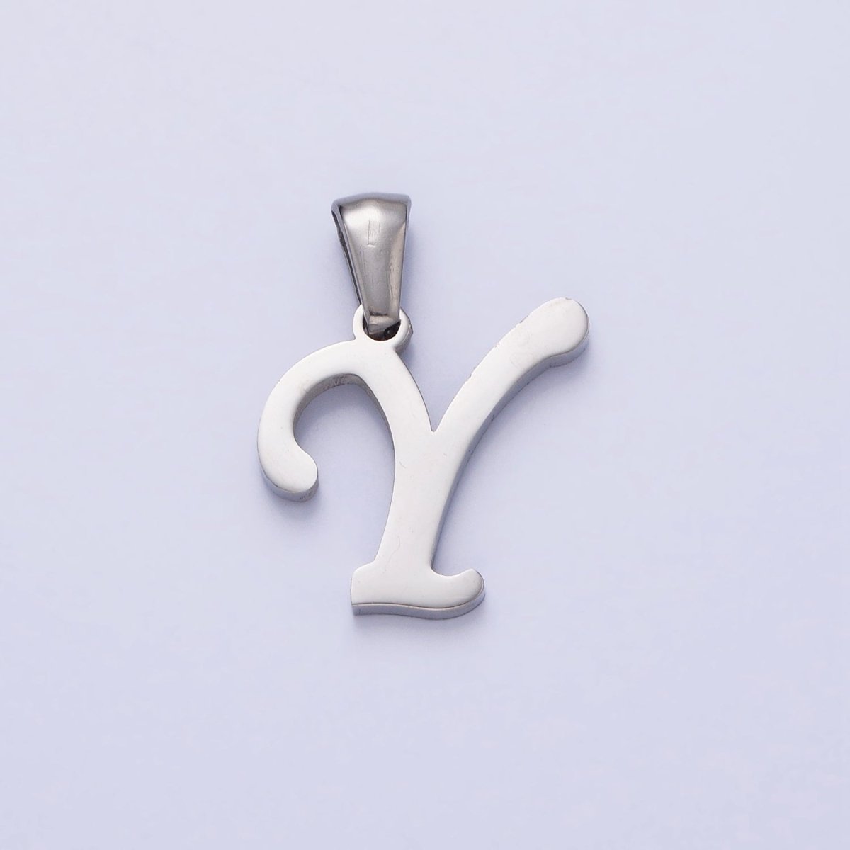 Stainless Steel Letter Charms, initial alphabet pendant DIY jewelry letter charms for personalized jewelry making AD175 - AD200 - DLUXCA