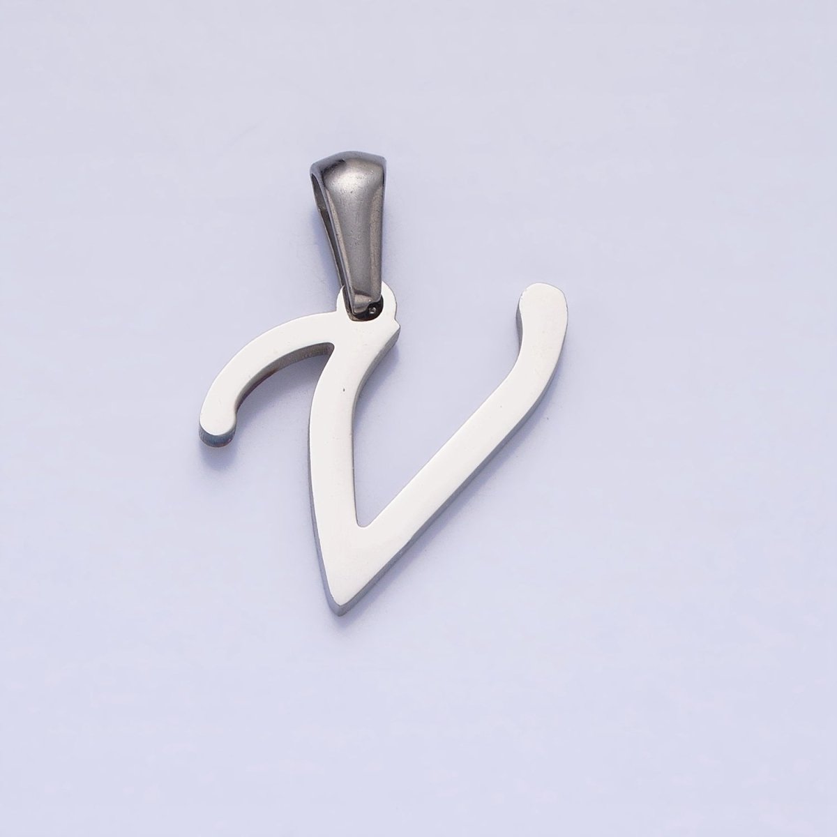 Stainless Steel Letter Charms, initial alphabet pendant DIY jewelry letter charms for personalized jewelry making AD175 - AD200 - DLUXCA