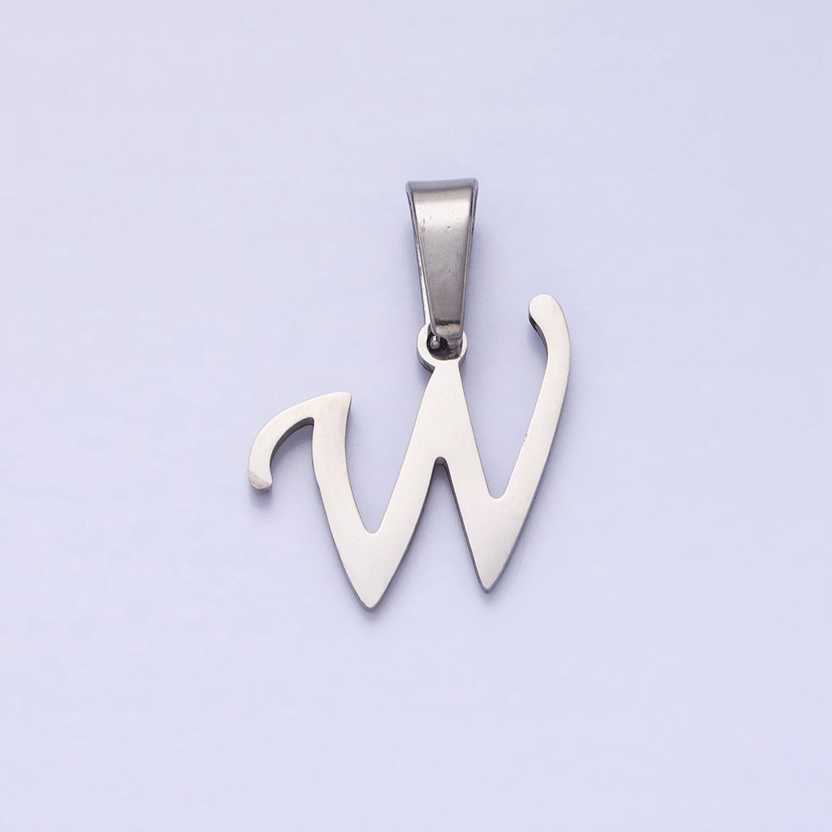Stainless Steel Letter Charms, initial alphabet pendant DIY jewelry letter charms for personalized jewelry making AD175 - AD200 - DLUXCA