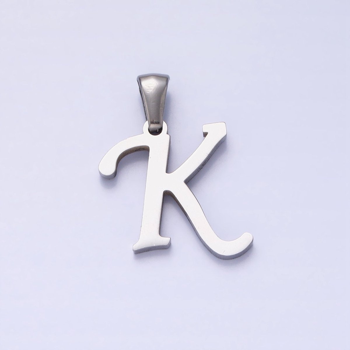 Stainless Steel Letter Charms, initial alphabet pendant DIY jewelry letter charms for personalized jewelry making AD175 - AD200 - DLUXCA