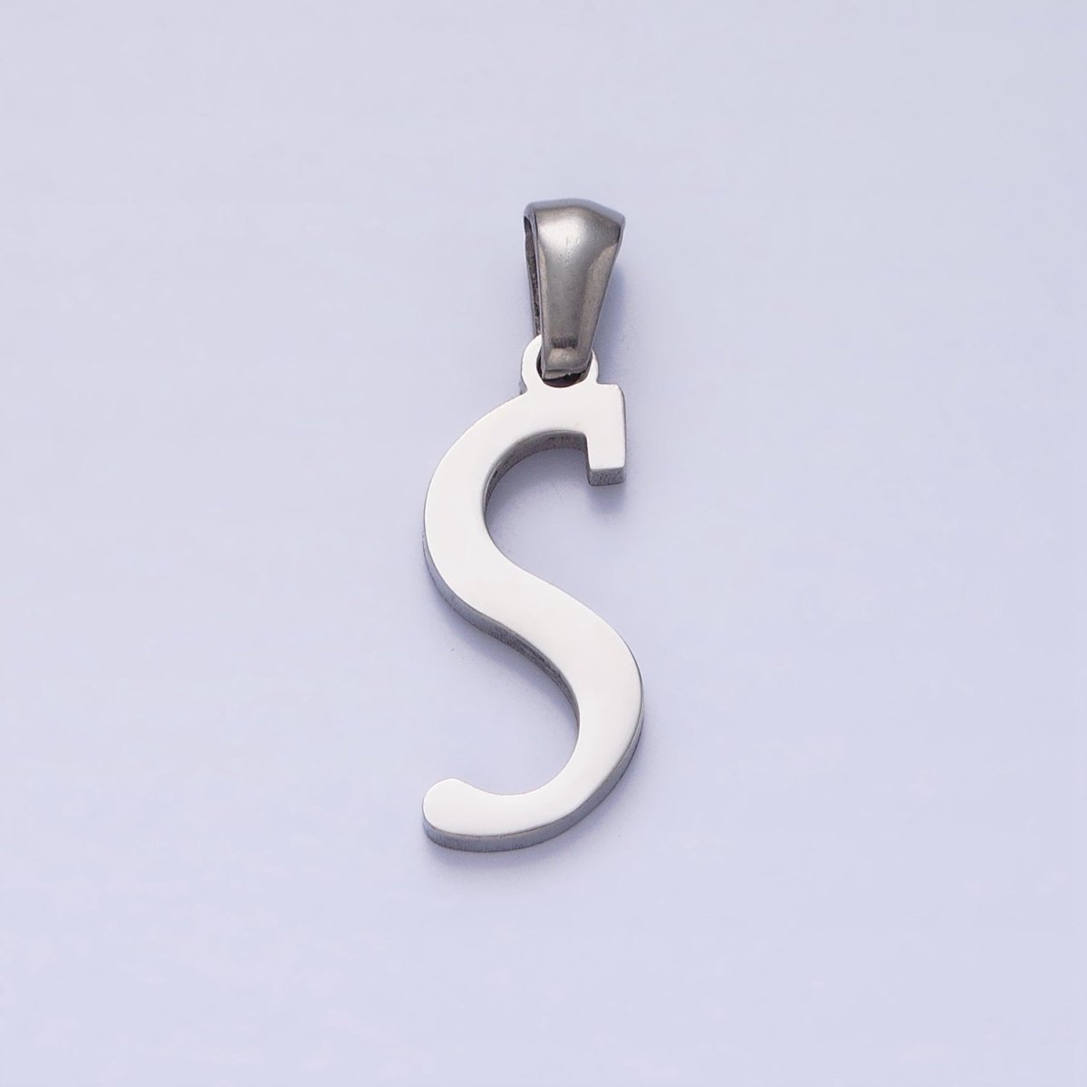 Stainless Steel Letter Charms, initial alphabet pendant DIY jewelry letter charms for personalized jewelry making AD175 - AD200 - DLUXCA