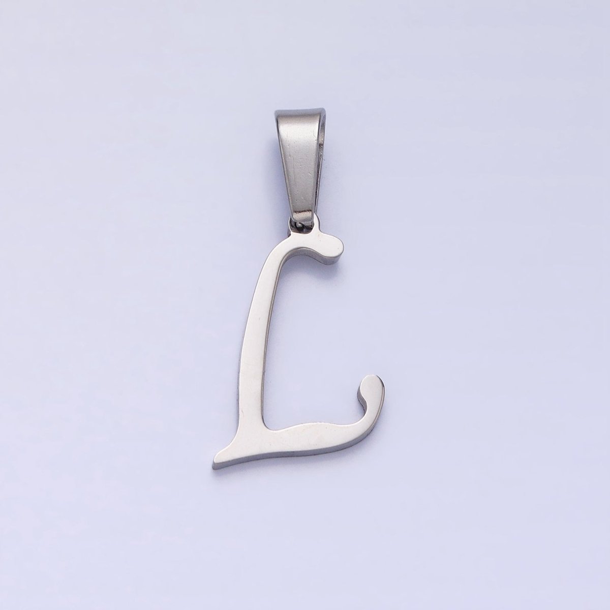 Stainless Steel Letter Charms, initial alphabet pendant DIY jewelry letter charms for personalized jewelry making AD175 - AD200 - DLUXCA