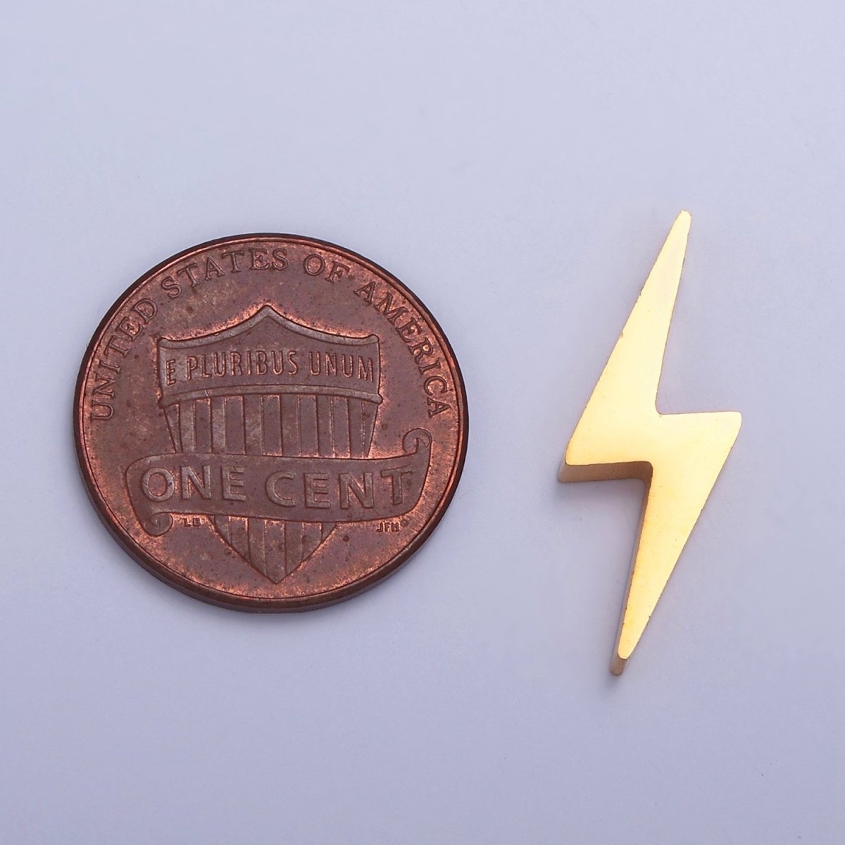 Stainless Steel Lightning Bolt Bead, Minimalist 23mmx8.3mm Thunderbolt Bead Jewelry Component For Jewelry Making W-837 W-838 - DLUXCA