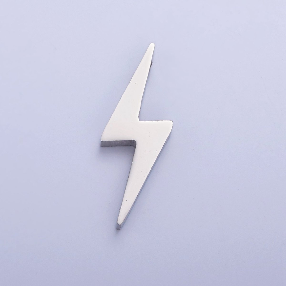Stainless Steel Lightning Bolt Bead, Minimalist 23mmx8.3mm Thunderbolt Bead Jewelry Component For Jewelry Making W-837 W-838 - DLUXCA