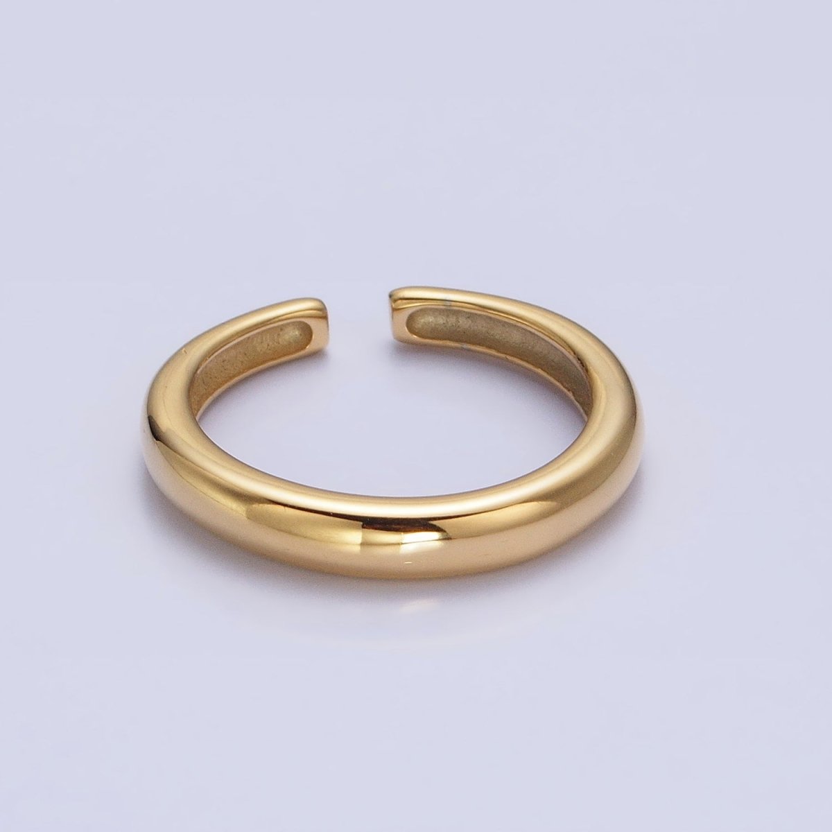 Stainless Steel Minimalist Thin Band Ring in Gold & Silver | O-1709~O-1716 - DLUXCA