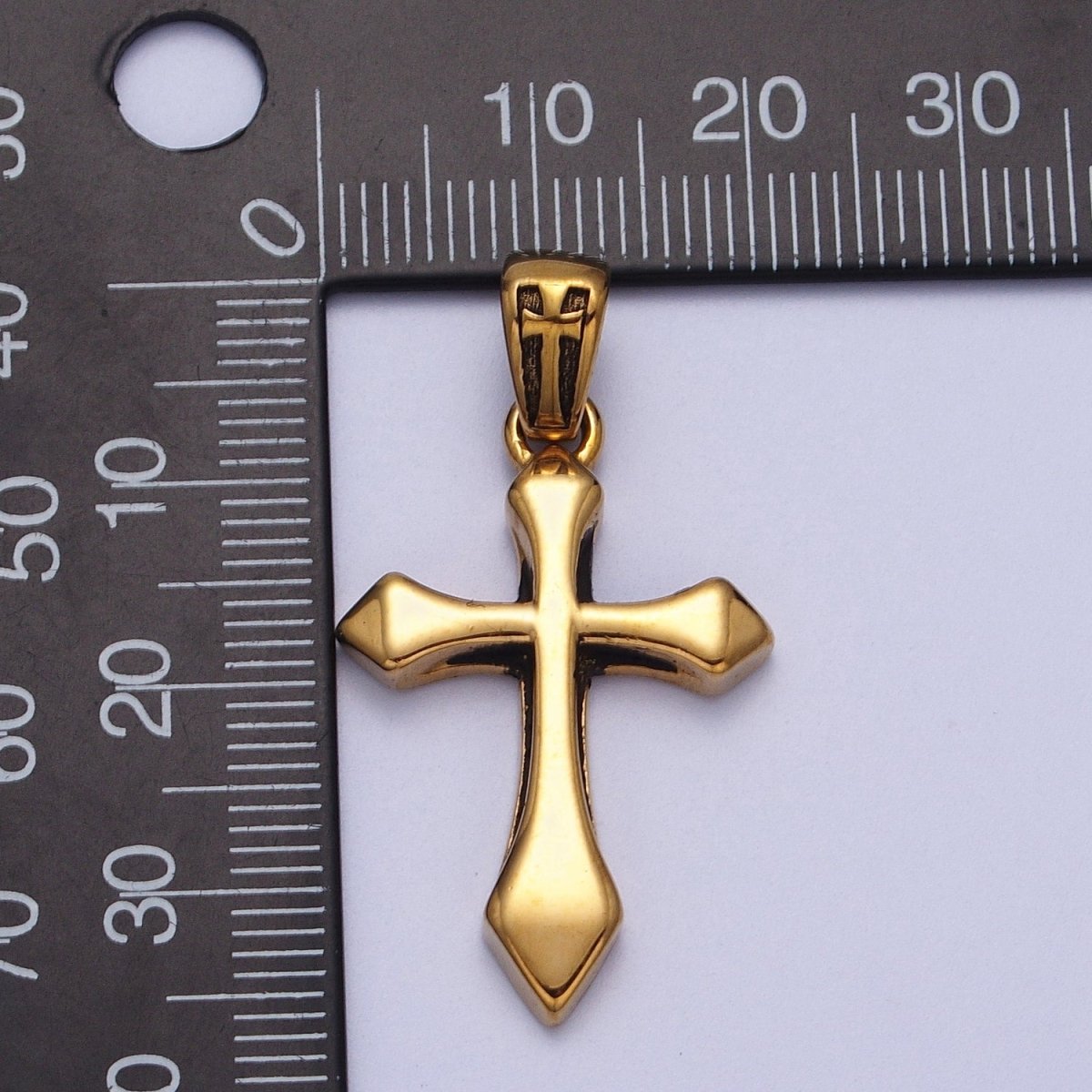 Stainless Steel Religious Passion Cross Gold, Silver Pendant J-318 J-341 - DLUXCA