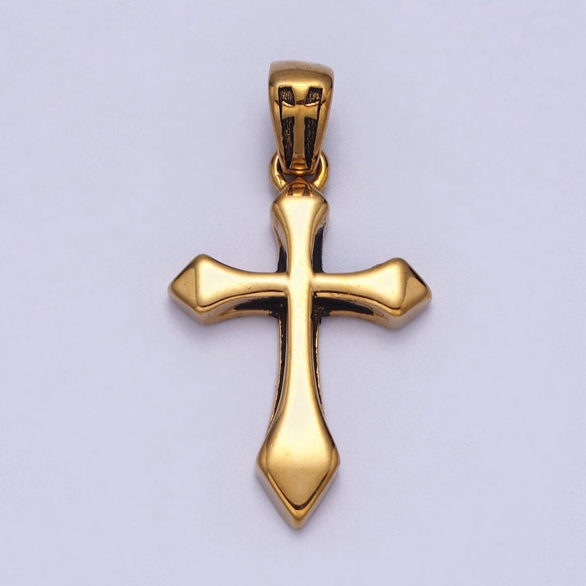 Stainless Steel Religious Passion Cross Gold, Silver Pendant J-318 J-341 - DLUXCA