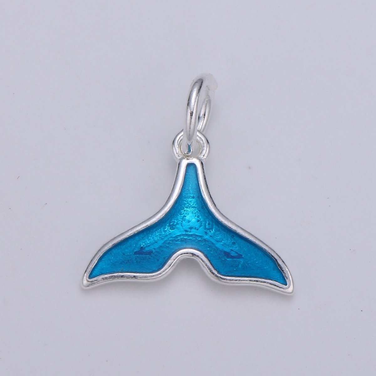 Sterling Silver Dolphin Fish Whale Tail Charm For Summer Ocean Jewelry Bracelet Necklace | SL-016 SL-017 - DLUXCA