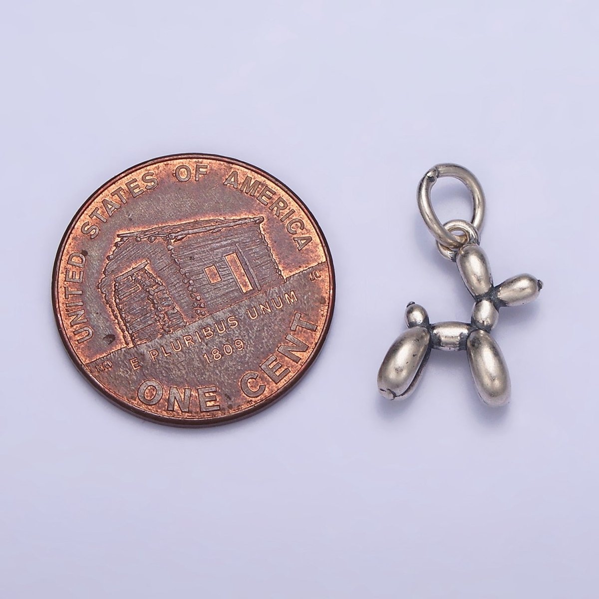 Sterling Silver S925 Dog Balloon Pet Animal Charm | SL-290 - DLUXCA