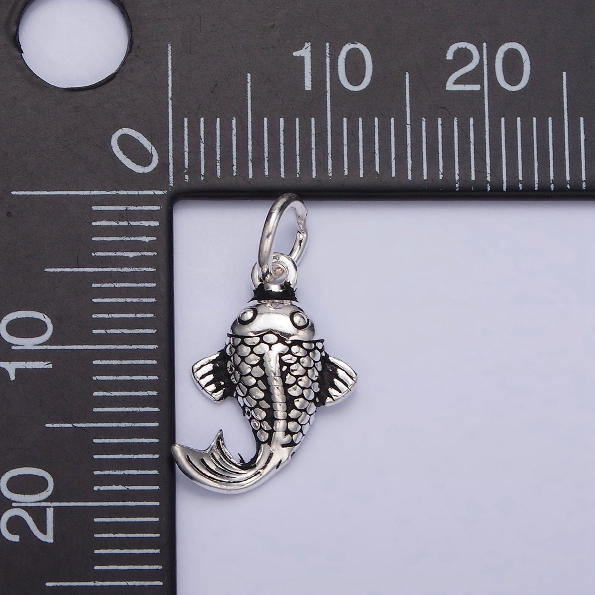 Sterling Silver S925 Koi Gold Fish Aquarium Pet Animal Charm | SL-271 - DLUXCA