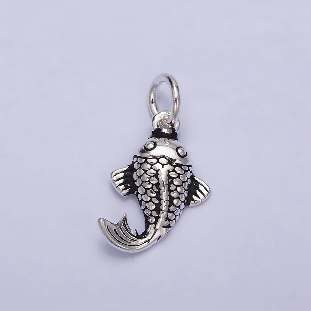 Sterling Silver S925 Koi Gold Fish Aquarium Pet Animal Charm | SL-271 - DLUXCA