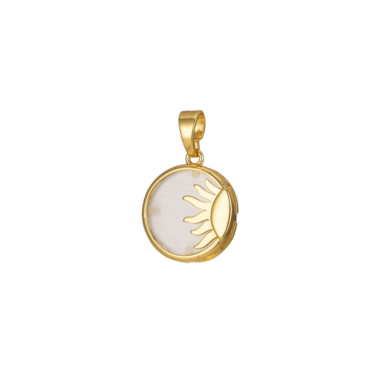 Sun Pendant Celestial Coin Dainty Charm J-306~J-310 - DLUXCA
