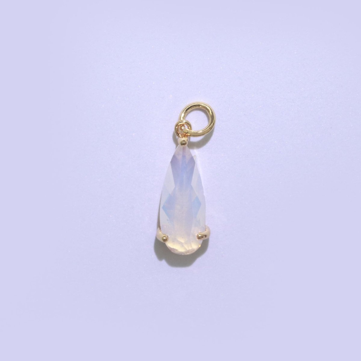 Tear Drop Pendant Arcylic Glass Dangle Charm for Necklace Earring Supply M-286-M-297 - DLUXCA