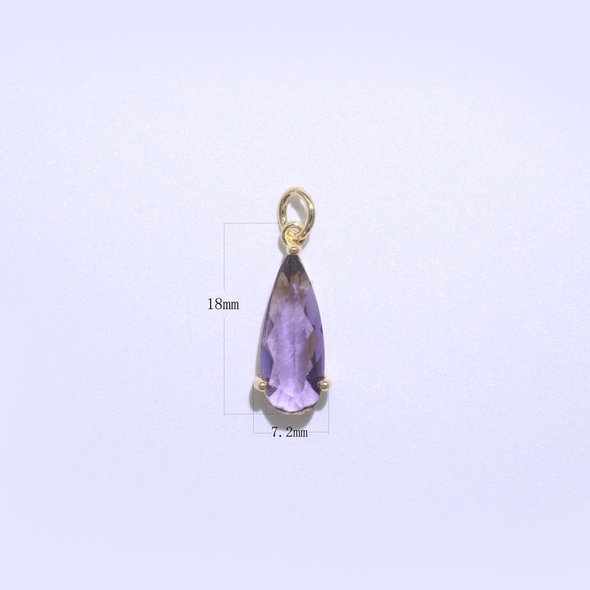 Tear Drop Pendant Arcylic Glass Dangle Charm for Necklace Earring Supply M-286-M-297 - DLUXCA
