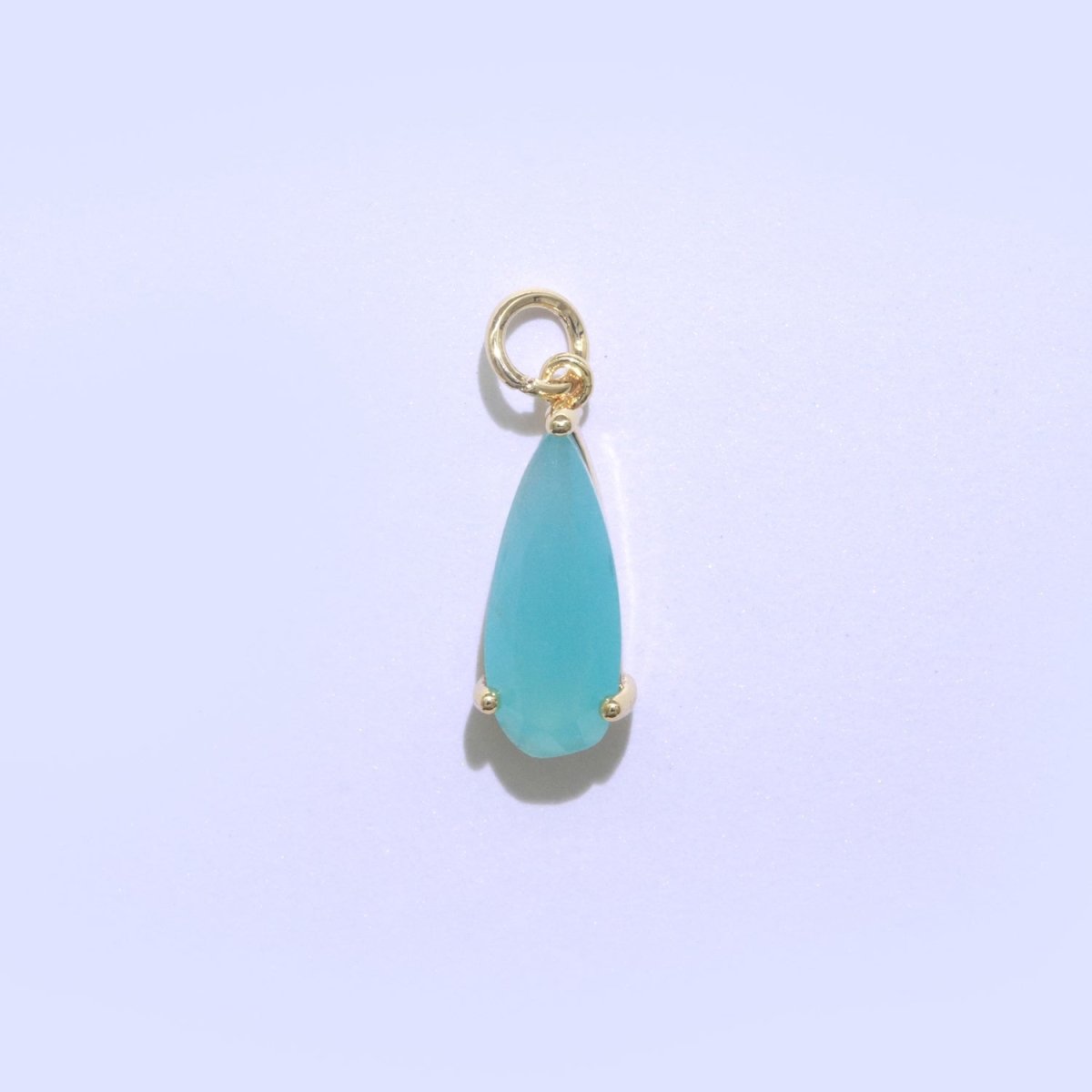 Tear Drop Pendant Arcylic Glass Dangle Charm for Necklace Earring Supply M-286-M-297 - DLUXCA