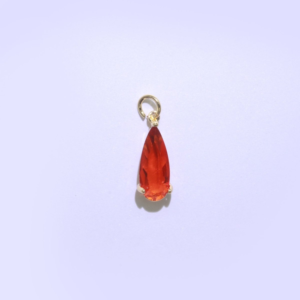 Tear Drop Pendant Arcylic Glass Dangle Charm for Necklace Earring Supply M-286-M-297 - DLUXCA