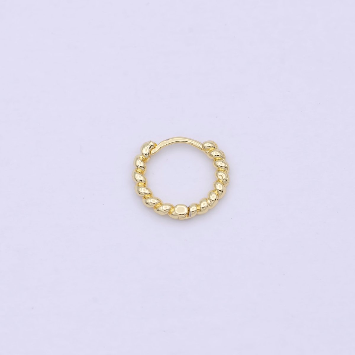 Tiny braided Hoop earrings - Twisted hoop earrings - Gold braided hoop earrings 14k Gold Fill earring P-254 - DLUXCA