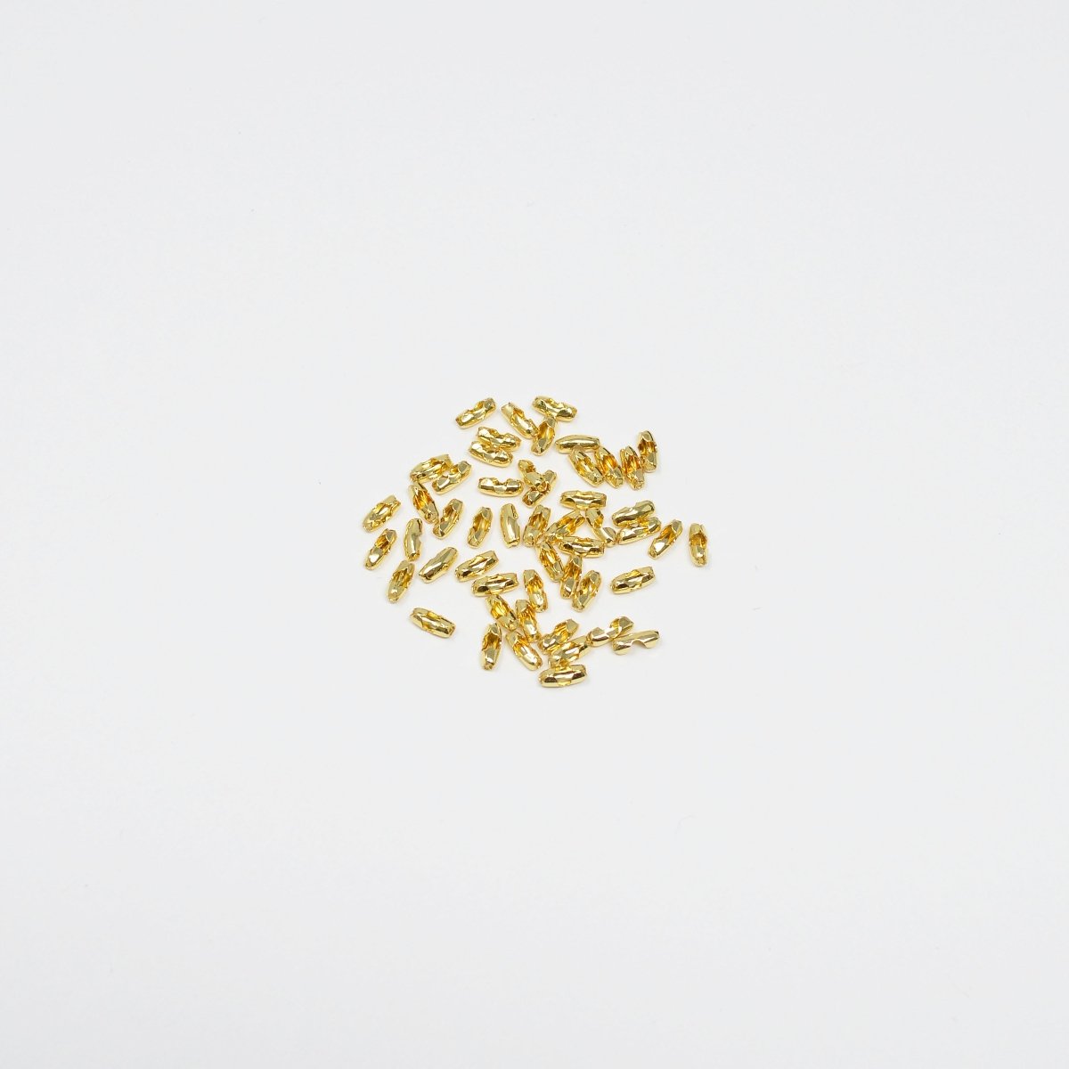 Tiny Gold Filled Clamp Beads Crimp Beads Tag Fastener For Jewelry Making Supplies DIY Necklace Bracelet L-164 - DLUXCA