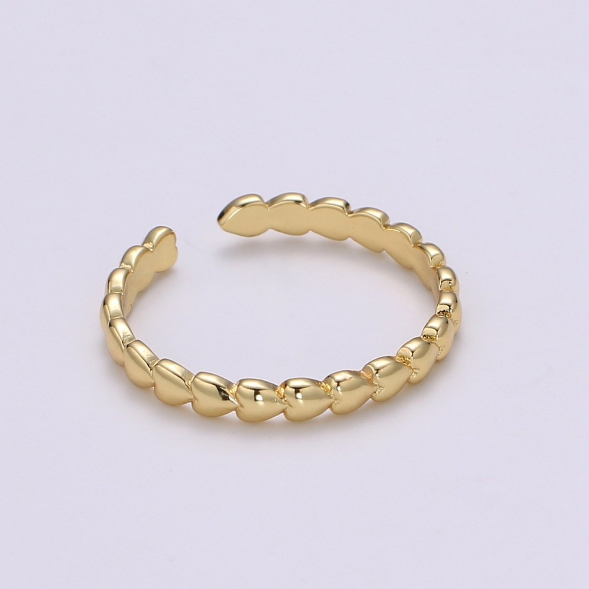 Tiny Heart Ring - Dainty Heart Jewelry - Mini Heart Ring - Jewelry Gifts - Stackable Ring - Jewelry Gift - Stacking Rings - Adjustable Rings R343 - DLUXCA